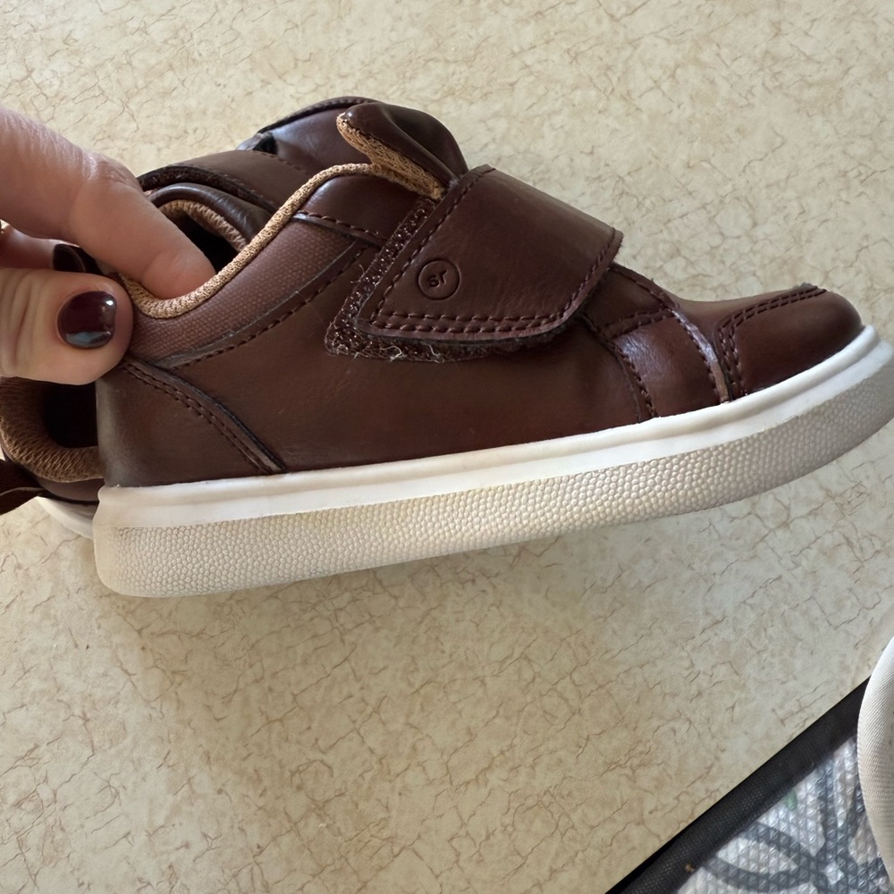 Stride Rite Brown Kids Sneakers with Velcro